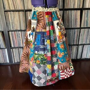 ♻️ Patchwork Maxi Spinner Grateful Egypt Dead Vintage stealie jerry pockets
